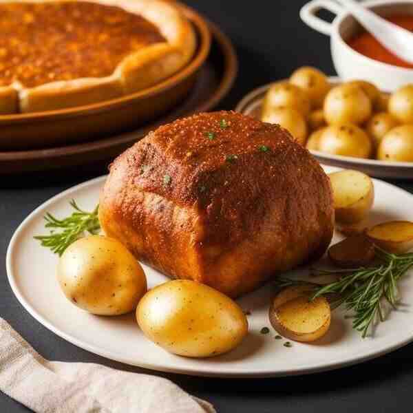 Свинина запечeнная с картофелем